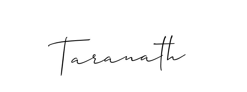 Create a beautiful signature design for name Taranath. With this signature (Allison_Script) fonts, you can make a handwritten signature for free. Taranath signature style 2 images and pictures png