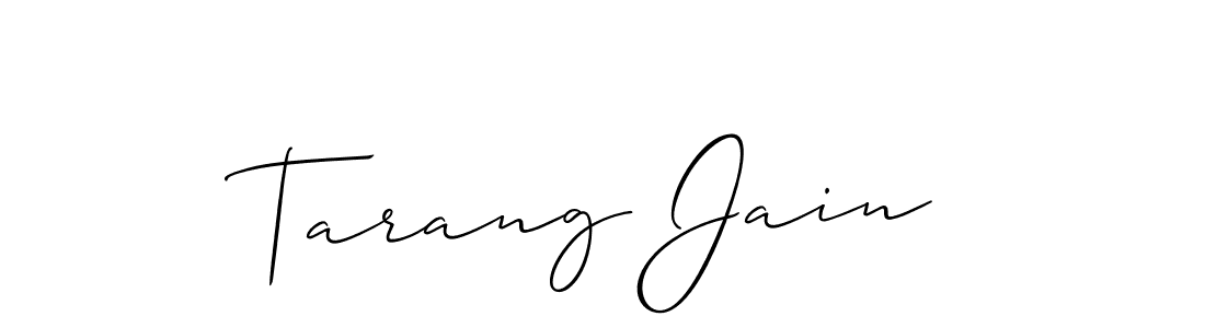 if you are searching for the best signature style for your name Tarang Jain. so please give up your signature search. here we have designed multiple signature styles  using Allison_Script. Tarang Jain signature style 2 images and pictures png