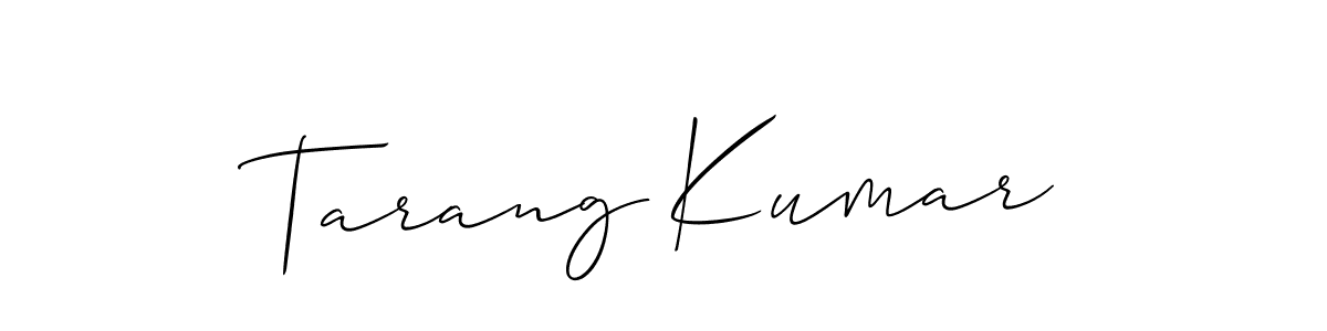 You should practise on your own different ways (Allison_Script) to write your name (Tarang Kumar) in signature. don't let someone else do it for you. Tarang Kumar signature style 2 images and pictures png