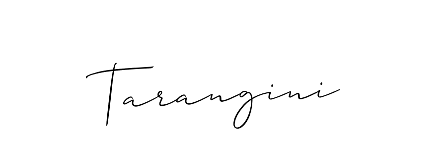 if you are searching for the best signature style for your name Tarangini. so please give up your signature search. here we have designed multiple signature styles  using Allison_Script. Tarangini signature style 2 images and pictures png