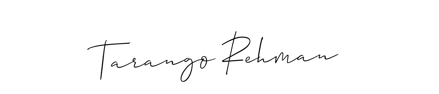 Best and Professional Signature Style for Tarango Rehman. Allison_Script Best Signature Style Collection. Tarango Rehman signature style 2 images and pictures png