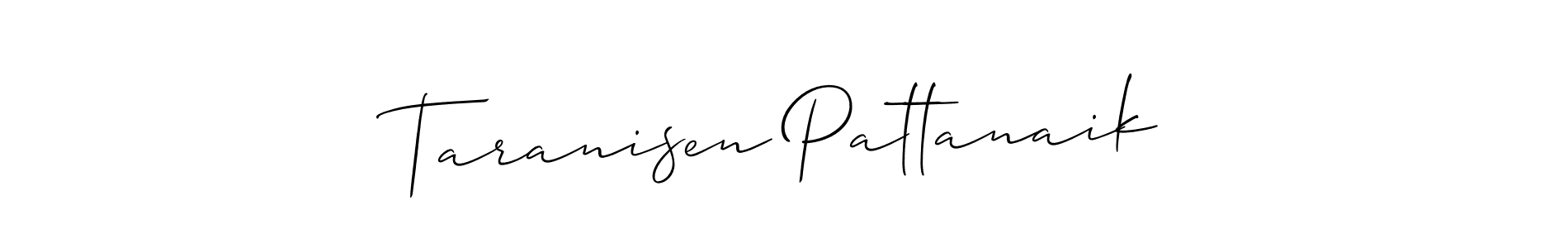 Design your own signature with our free online signature maker. With this signature software, you can create a handwritten (Allison_Script) signature for name Taranisen Pattanaik. Taranisen Pattanaik signature style 2 images and pictures png