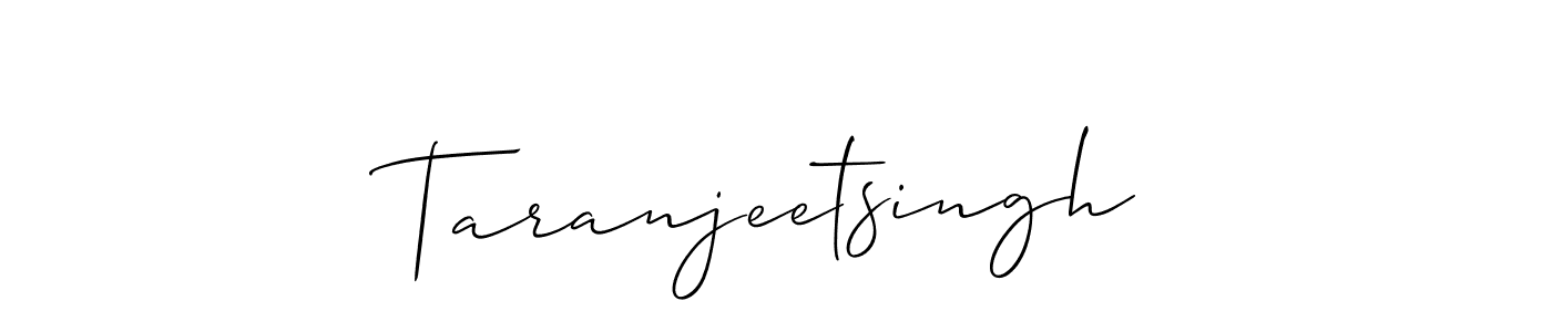 Make a beautiful signature design for name Taranjeetsingh. With this signature (Allison_Script) style, you can create a handwritten signature for free. Taranjeetsingh signature style 2 images and pictures png