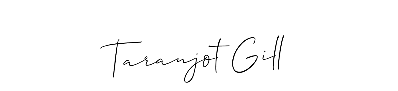 Also we have Taranjot Gill name is the best signature style. Create professional handwritten signature collection using Allison_Script autograph style. Taranjot Gill signature style 2 images and pictures png