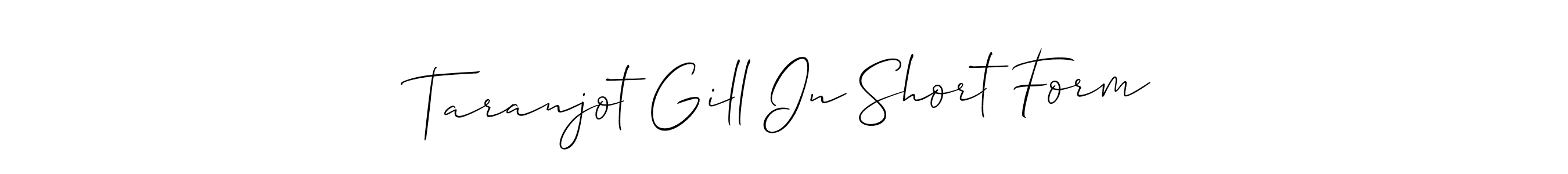 Similarly Allison_Script is the best handwritten signature design. Signature creator online .You can use it as an online autograph creator for name Taranjot Gill In Short Form. Taranjot Gill In Short Form signature style 2 images and pictures png