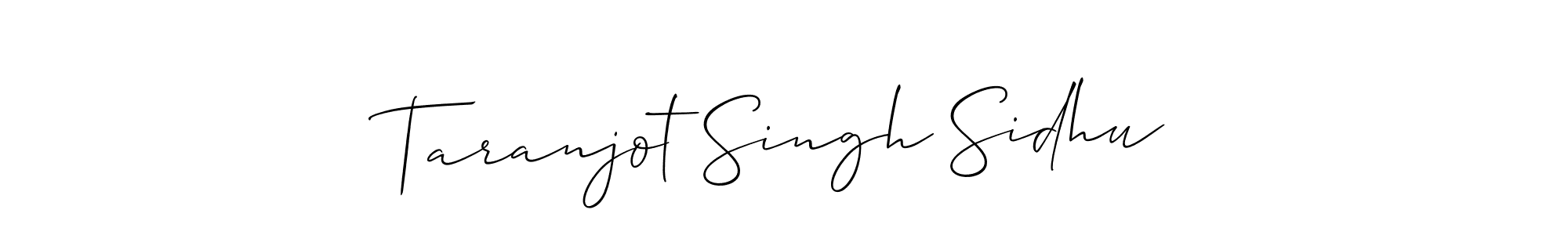 You should practise on your own different ways (Allison_Script) to write your name (Taranjot Singh Sidhu) in signature. don't let someone else do it for you. Taranjot Singh Sidhu signature style 2 images and pictures png