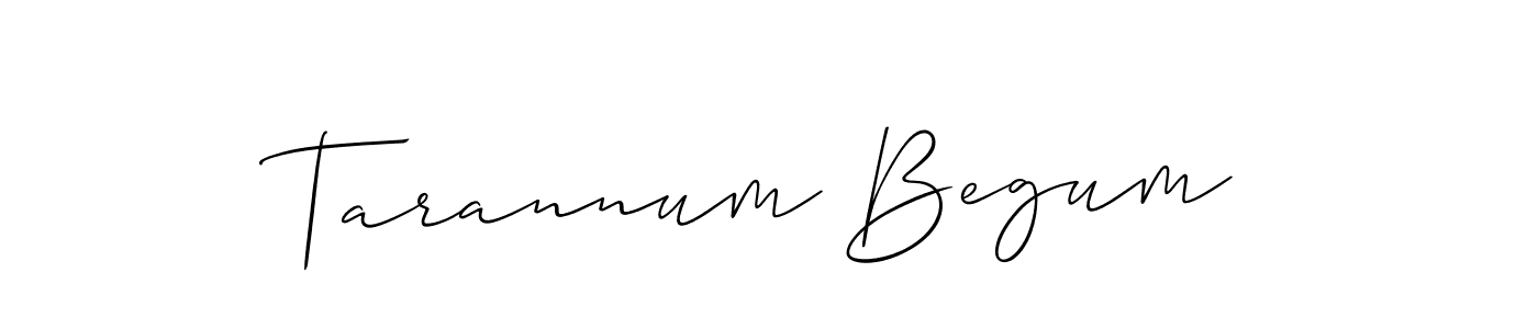 Make a beautiful signature design for name Tarannum Begum. With this signature (Allison_Script) style, you can create a handwritten signature for free. Tarannum Begum signature style 2 images and pictures png