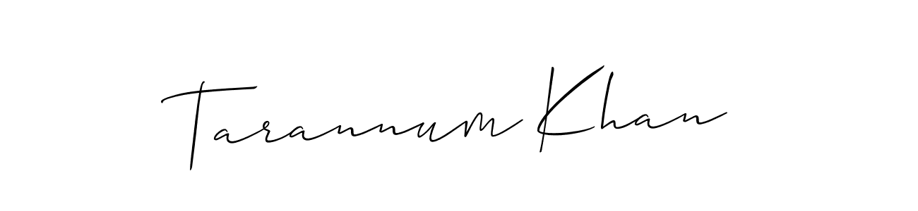 How to make Tarannum Khan signature? Allison_Script is a professional autograph style. Create handwritten signature for Tarannum Khan name. Tarannum Khan signature style 2 images and pictures png