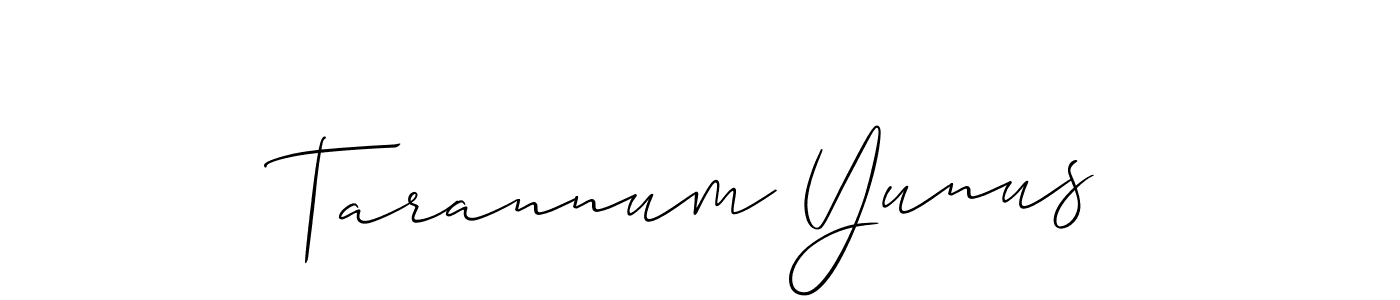 This is the best signature style for the Tarannum Yunus name. Also you like these signature font (Allison_Script). Mix name signature. Tarannum Yunus signature style 2 images and pictures png