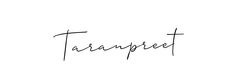 Taranpreet stylish signature style. Best Handwritten Sign (Allison_Script) for my name. Handwritten Signature Collection Ideas for my name Taranpreet. Taranpreet signature style 2 images and pictures png