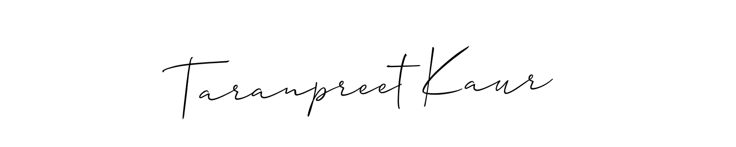 How to Draw Taranpreet Kaur signature style? Allison_Script is a latest design signature styles for name Taranpreet Kaur. Taranpreet Kaur signature style 2 images and pictures png