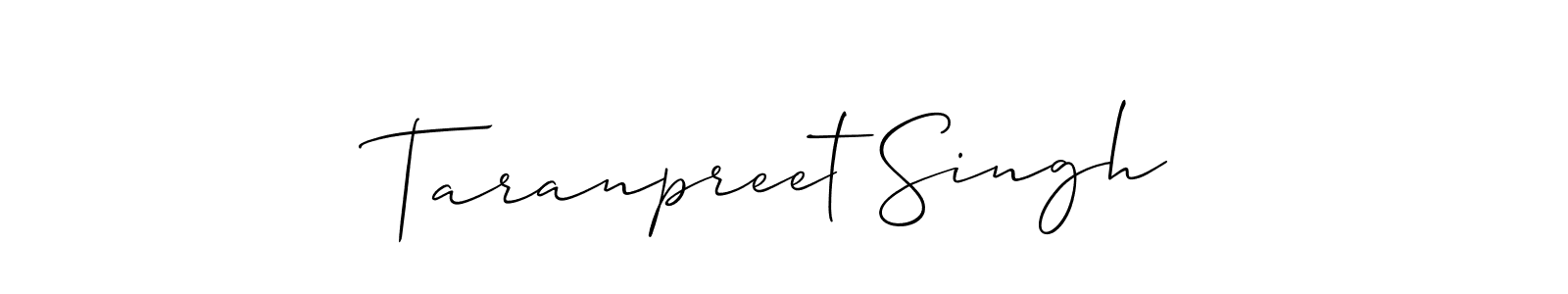 Taranpreet Singh stylish signature style. Best Handwritten Sign (Allison_Script) for my name. Handwritten Signature Collection Ideas for my name Taranpreet Singh. Taranpreet Singh signature style 2 images and pictures png