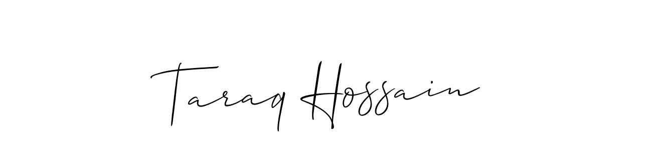 This is the best signature style for the Taraq Hossain name. Also you like these signature font (Allison_Script). Mix name signature. Taraq Hossain signature style 2 images and pictures png