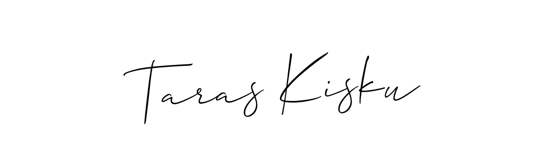 You should practise on your own different ways (Allison_Script) to write your name (Taras Kisku) in signature. don't let someone else do it for you. Taras Kisku signature style 2 images and pictures png