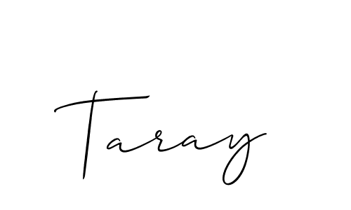 How to make Taray signature? Allison_Script is a professional autograph style. Create handwritten signature for Taray name. Taray signature style 2 images and pictures png
