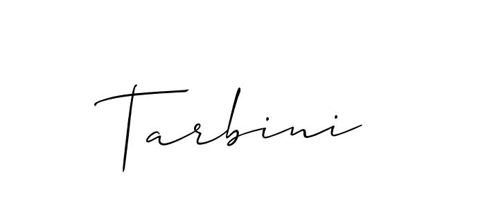 Create a beautiful signature design for name Tarbini. With this signature (Allison_Script) fonts, you can make a handwritten signature for free. Tarbini signature style 2 images and pictures png