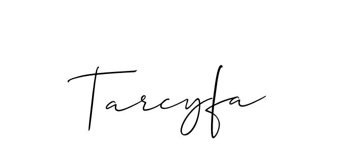 Also You can easily find your signature by using the search form. We will create Tarcyfa name handwritten signature images for you free of cost using Allison_Script sign style. Tarcyfa signature style 2 images and pictures png