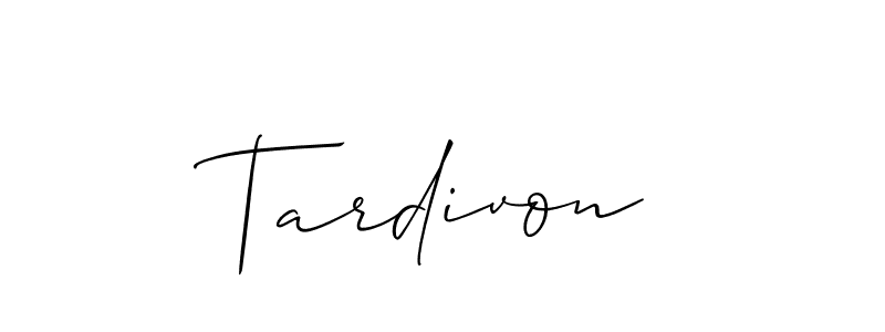 How to make Tardivon signature? Allison_Script is a professional autograph style. Create handwritten signature for Tardivon name. Tardivon signature style 2 images and pictures png