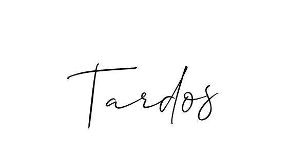 Make a beautiful signature design for name Tardos. With this signature (Allison_Script) style, you can create a handwritten signature for free. Tardos signature style 2 images and pictures png