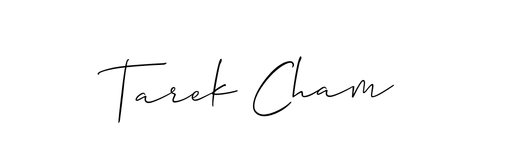 Make a beautiful signature design for name Tarek Cham. Use this online signature maker to create a handwritten signature for free. Tarek Cham signature style 2 images and pictures png