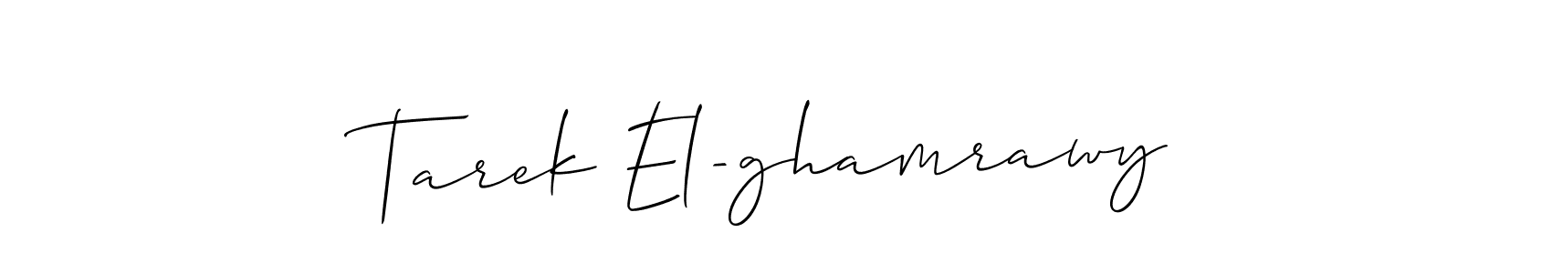 It looks lik you need a new signature style for name Tarek El-ghamrawy. Design unique handwritten (Allison_Script) signature with our free signature maker in just a few clicks. Tarek El-ghamrawy signature style 2 images and pictures png