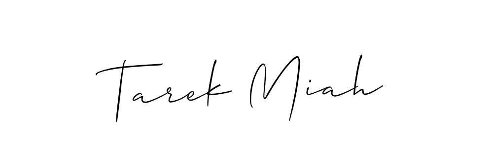 if you are searching for the best signature style for your name Tarek Miah. so please give up your signature search. here we have designed multiple signature styles  using Allison_Script. Tarek Miah signature style 2 images and pictures png