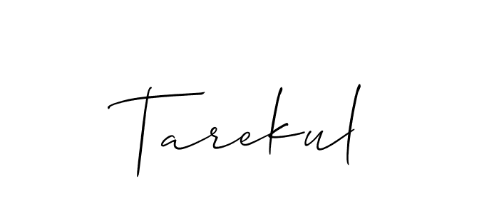 How to Draw Tarekul signature style? Allison_Script is a latest design signature styles for name Tarekul. Tarekul signature style 2 images and pictures png