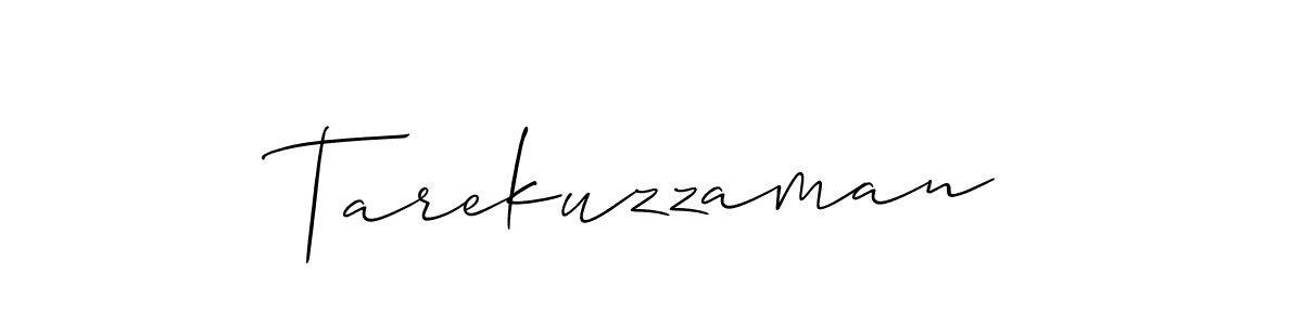 Also You can easily find your signature by using the search form. We will create Tarekuzzaman name handwritten signature images for you free of cost using Allison_Script sign style. Tarekuzzaman signature style 2 images and pictures png