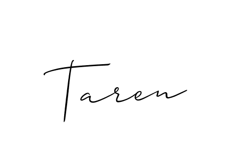Also You can easily find your signature by using the search form. We will create Taren name handwritten signature images for you free of cost using Allison_Script sign style. Taren signature style 2 images and pictures png