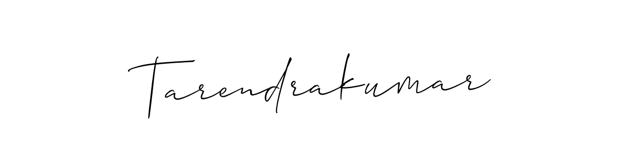 The best way (Allison_Script) to make a short signature is to pick only two or three words in your name. The name Tarendrakumar include a total of six letters. For converting this name. Tarendrakumar signature style 2 images and pictures png
