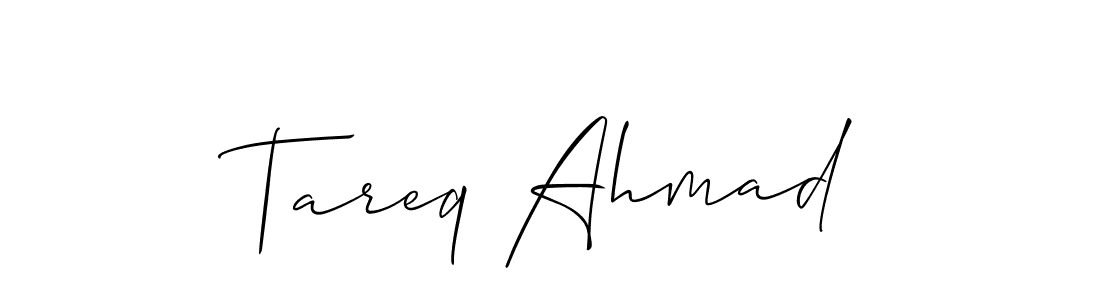 Make a beautiful signature design for name Tareq Ahmad. Use this online signature maker to create a handwritten signature for free. Tareq Ahmad signature style 2 images and pictures png