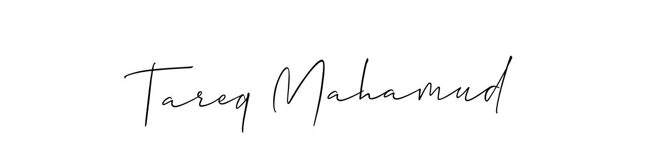 Design your own signature with our free online signature maker. With this signature software, you can create a handwritten (Allison_Script) signature for name Tareq Mahamud. Tareq Mahamud signature style 2 images and pictures png