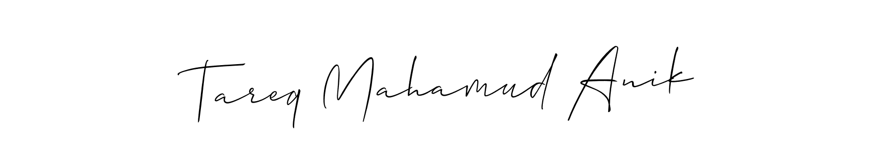 How to Draw Tareq Mahamud Anik signature style? Allison_Script is a latest design signature styles for name Tareq Mahamud Anik. Tareq Mahamud Anik signature style 2 images and pictures png