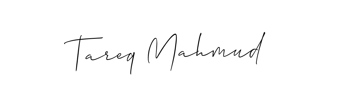 Also we have Tareq Mahmud name is the best signature style. Create professional handwritten signature collection using Allison_Script autograph style. Tareq Mahmud signature style 2 images and pictures png