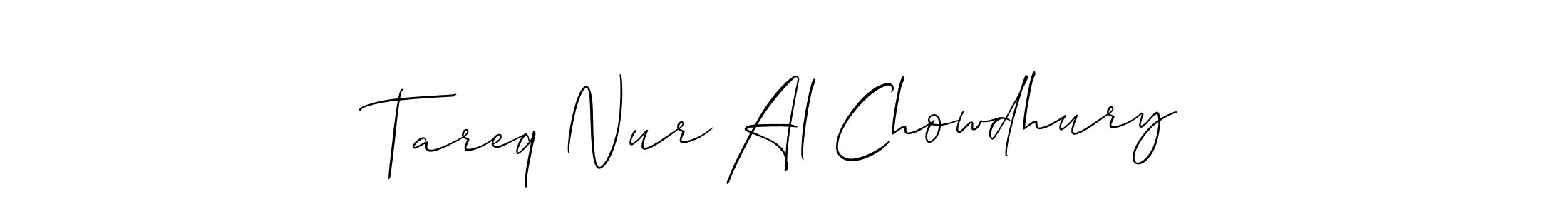 This is the best signature style for the Tareq Nur Al Chowdhury name. Also you like these signature font (Allison_Script). Mix name signature. Tareq Nur Al Chowdhury signature style 2 images and pictures png