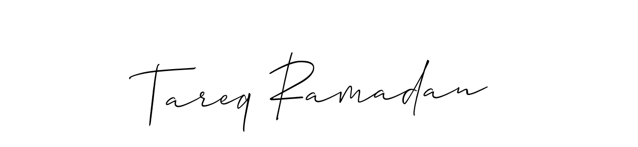 This is the best signature style for the Tareq Ramadan name. Also you like these signature font (Allison_Script). Mix name signature. Tareq Ramadan signature style 2 images and pictures png