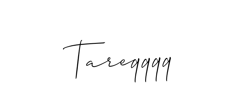 The best way (Allison_Script) to make a short signature is to pick only two or three words in your name. The name Tareqqqq include a total of six letters. For converting this name. Tareqqqq signature style 2 images and pictures png