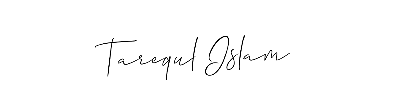 Tarequl Islam stylish signature style. Best Handwritten Sign (Allison_Script) for my name. Handwritten Signature Collection Ideas for my name Tarequl Islam. Tarequl Islam signature style 2 images and pictures png