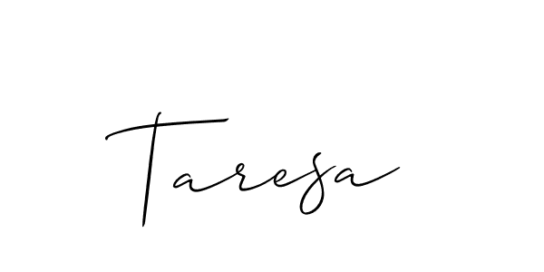 Once you've used our free online signature maker to create your best signature Allison_Script style, it's time to enjoy all of the benefits that Taresa name signing documents. Taresa signature style 2 images and pictures png