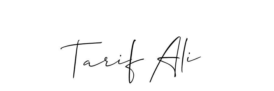 Tarif Ali stylish signature style. Best Handwritten Sign (Allison_Script) for my name. Handwritten Signature Collection Ideas for my name Tarif Ali. Tarif Ali signature style 2 images and pictures png