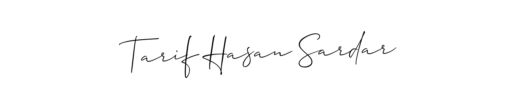 Make a beautiful signature design for name Tarif Hasan Sardar. Use this online signature maker to create a handwritten signature for free. Tarif Hasan Sardar signature style 2 images and pictures png