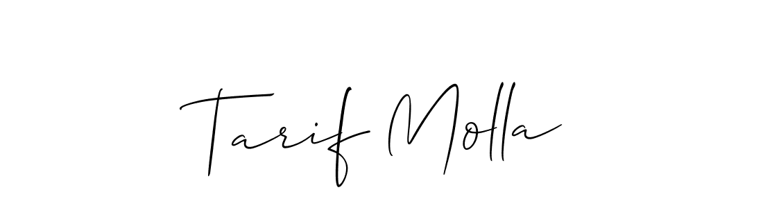 Tarif Molla stylish signature style. Best Handwritten Sign (Allison_Script) for my name. Handwritten Signature Collection Ideas for my name Tarif Molla. Tarif Molla signature style 2 images and pictures png