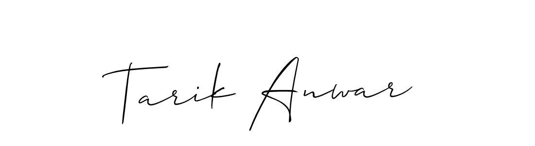 Also we have Tarik Anwar name is the best signature style. Create professional handwritten signature collection using Allison_Script autograph style. Tarik Anwar signature style 2 images and pictures png