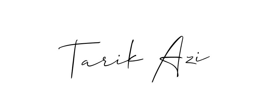 This is the best signature style for the Tarik Azi name. Also you like these signature font (Allison_Script). Mix name signature. Tarik Azi signature style 2 images and pictures png