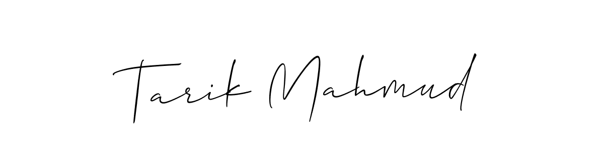 Make a beautiful signature design for name Tarik Mahmud. With this signature (Allison_Script) style, you can create a handwritten signature for free. Tarik Mahmud signature style 2 images and pictures png