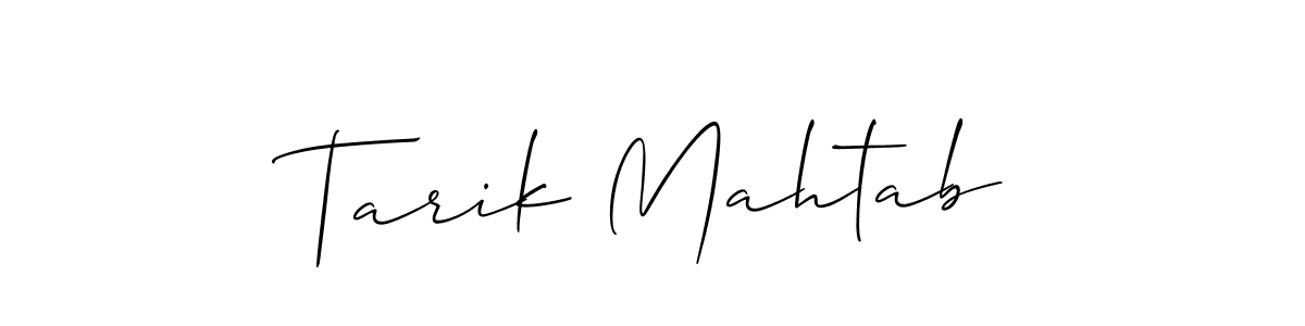 You should practise on your own different ways (Allison_Script) to write your name (Tarik Mahtab) in signature. don't let someone else do it for you. Tarik Mahtab signature style 2 images and pictures png