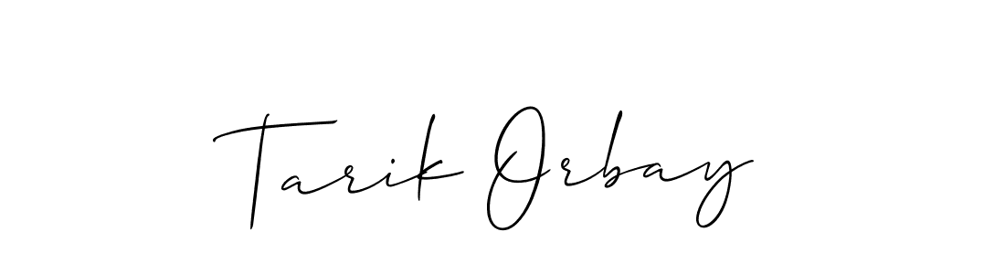 Design your own signature with our free online signature maker. With this signature software, you can create a handwritten (Allison_Script) signature for name Tarik Orbay. Tarik Orbay signature style 2 images and pictures png