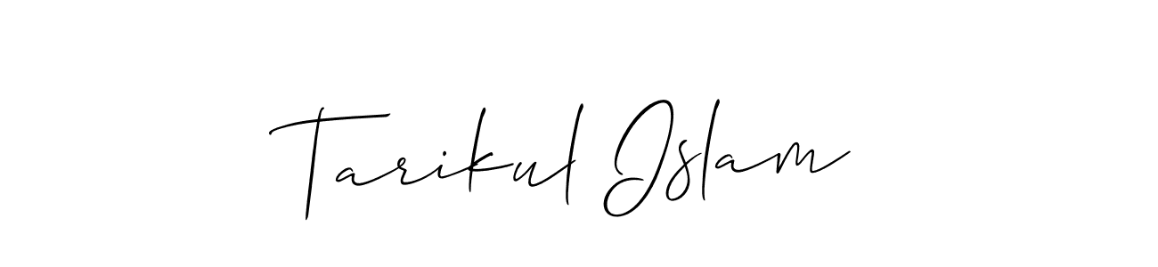 Tarikul Islam stylish signature style. Best Handwritten Sign (Allison_Script) for my name. Handwritten Signature Collection Ideas for my name Tarikul Islam. Tarikul Islam signature style 2 images and pictures png