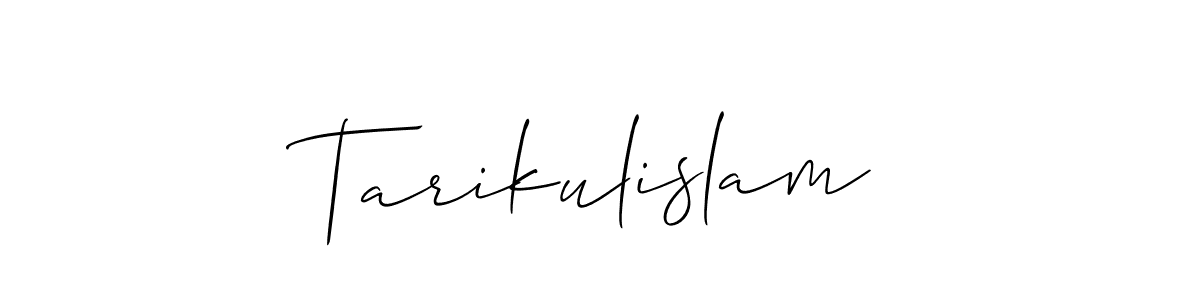 The best way (Allison_Script) to make a short signature is to pick only two or three words in your name. The name Tarikulislam include a total of six letters. For converting this name. Tarikulislam signature style 2 images and pictures png