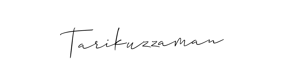 How to make Tarikuzzaman signature? Allison_Script is a professional autograph style. Create handwritten signature for Tarikuzzaman name. Tarikuzzaman signature style 2 images and pictures png